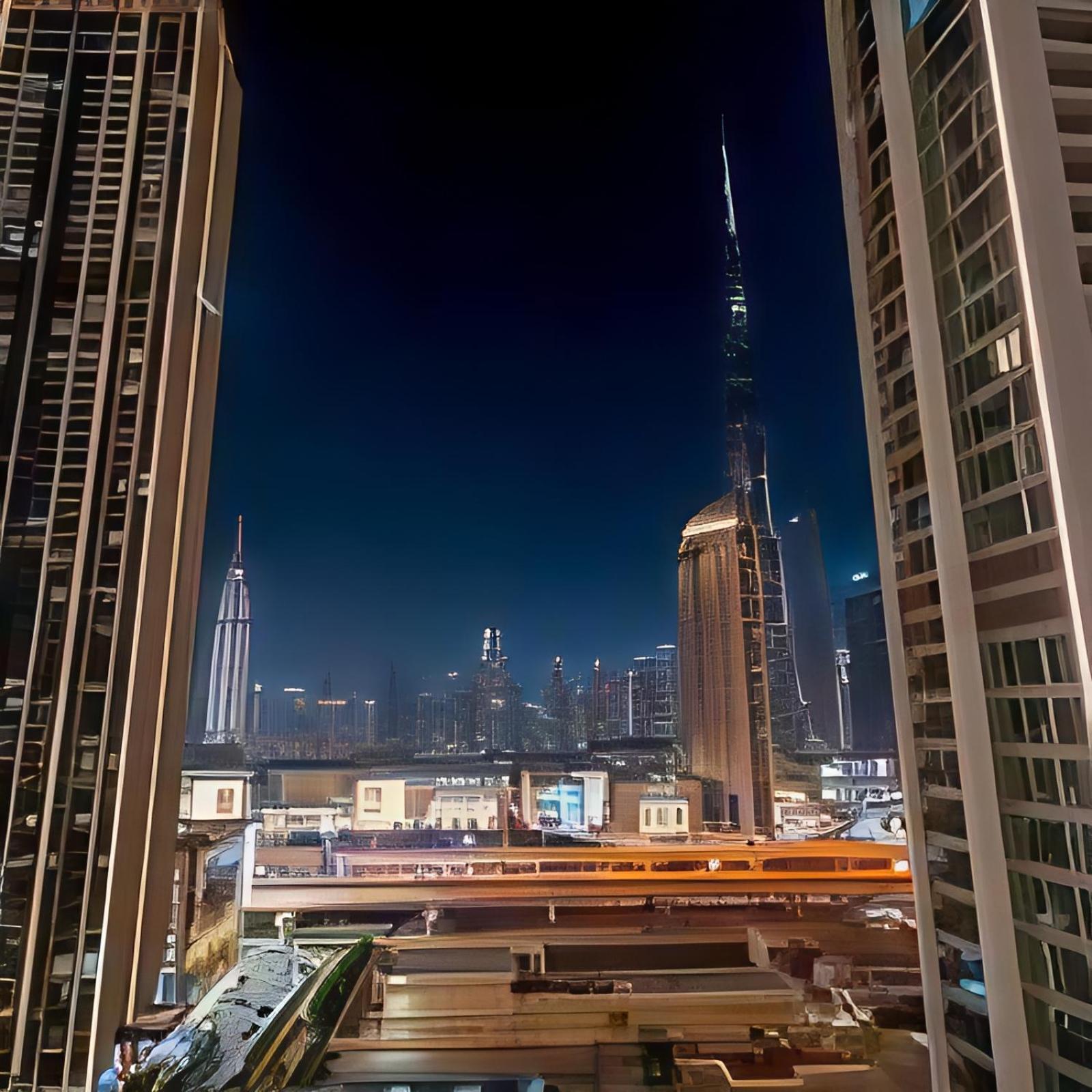 Chic & Luxurious With Burj Khalifa View अपार्टमेंट
