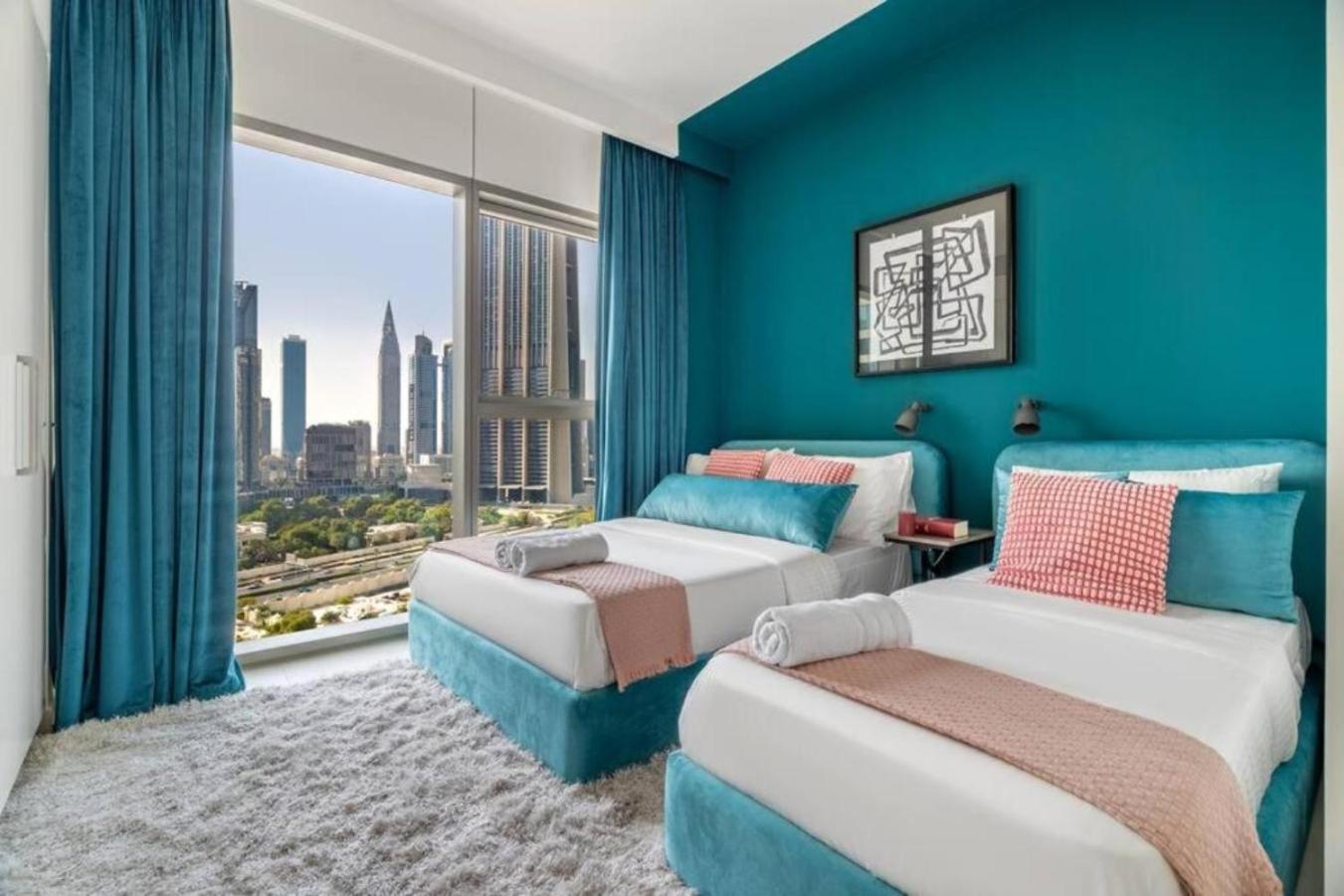 Chic & Luxurious With Burj Khalifa View अपार्टमेंट